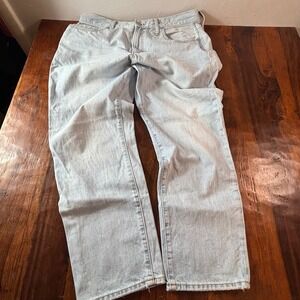 Madewell Light Wash Straight Leg Jeans